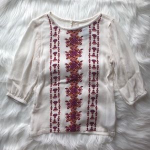 Old navy 3/4 length sleeve blouse